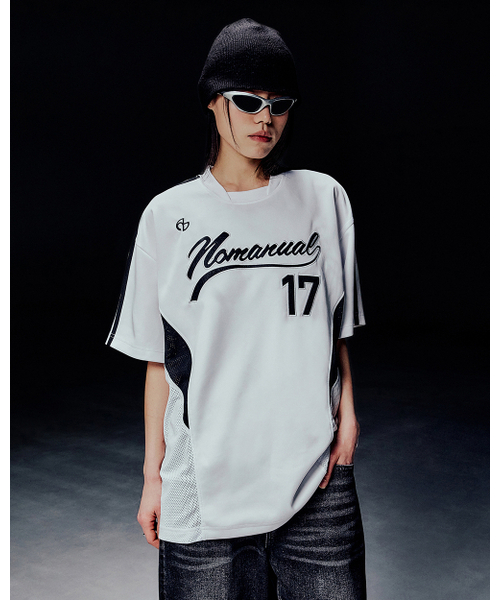 NOMANUAL（NOMANUAL）の「SWEEP BASEBALL JERSEY - WHITE（Tシャツ/カットソー・レディース・その他・MEDIUM/LARGE/X-LARGE）」の3枚目の写真