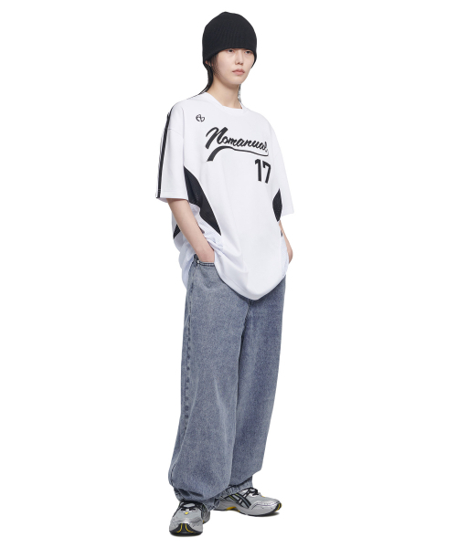 NOMANUAL（NOMANUAL）の「SWEEP BASEBALL JERSEY - WHITE（Tシャツ/カットソー・レディース・その他・MEDIUM/LARGE/X-LARGE）」の6枚目の写真