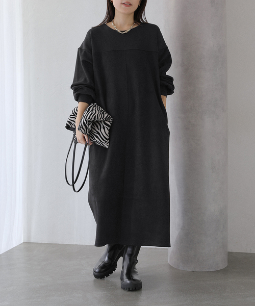 2023SS ネストローブ nest Robe リネン天然染めラウンド切り替え2way