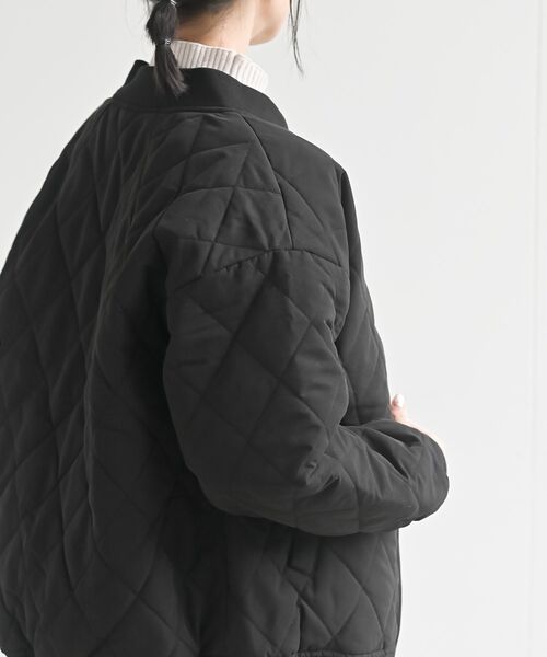 rps（アールピーエス）の「ダイヤキルトＭＡ－１ブルゾン（MA-1・レディース・ブラック/カーキ・フリー）」の8枚目の写真