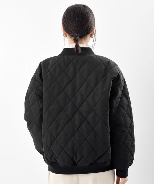 rps（アールピーエス）の「ダイヤキルトＭＡ－１ブルゾン（MA-1・レディース・ブラック/カーキ・フリー）」の20枚目の写真