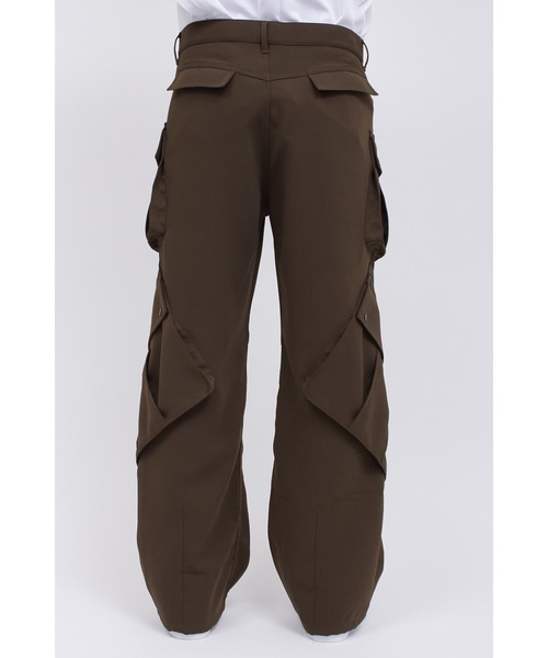 TORNADO MART（トルネードマート）の「ﾀﾞﾌﾞﾙｸﾛｽﾜｲﾄﾞｶｰｺﾞﾊﾟﾝﾂ（カーゴパンツ・メンズ・カーキ/ブラック・S/M/L/LL）」の13枚目の写真