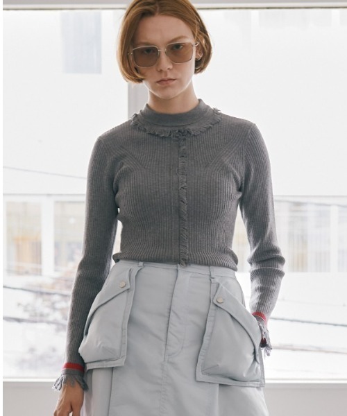 Moroni fringe knit モロニーフリンジニット（ニット/セーター）｜Muel