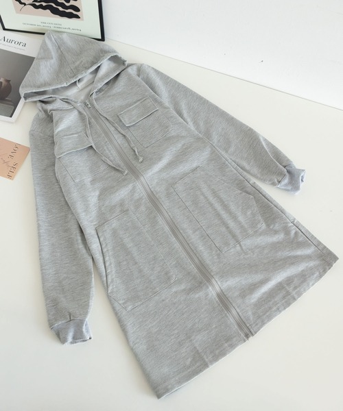 MAISON DE THERESE(メゾン ド テレーズ)の「パーカー付きロングワンピース(ワンピース・レディース・ブラック/グレー・M/L)」の17枚目の写真