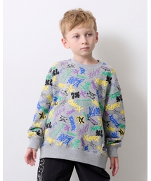 XLARGE KIDS | グラフィティロゴ総柄トレーナー(スウェット)