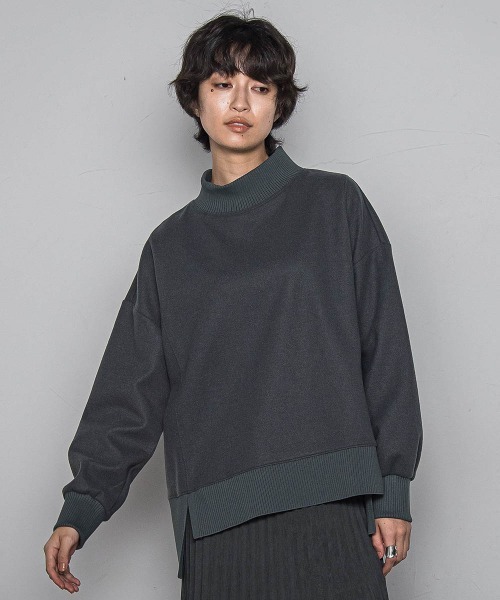 MAYSON GREY(メイソングレイ)の「【楽・美・軽】ハイネックプルオーバー≪手洗い可能≫(Tシャツ/カットソー・レディース・チャコールグレー/オフホワイト/ブラック・M)」の10枚目の写真