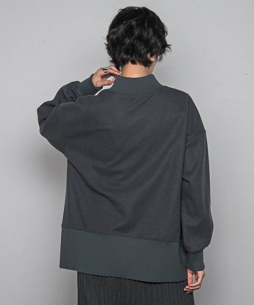 MAYSON GREY(メイソングレイ)の「【楽・美・軽】ハイネックプルオーバー≪手洗い可能≫(Tシャツ/カットソー・レディース・チャコールグレー/オフホワイト/ブラック・M)」の12枚目の写真