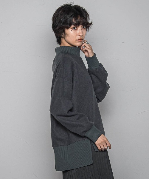 MAYSON GREY(メイソングレイ)の「【楽・美・軽】ハイネックプルオーバー≪手洗い可能≫(Tシャツ/カットソー・レディース・チャコールグレー/オフホワイト/ブラック・M)」の11枚目の写真