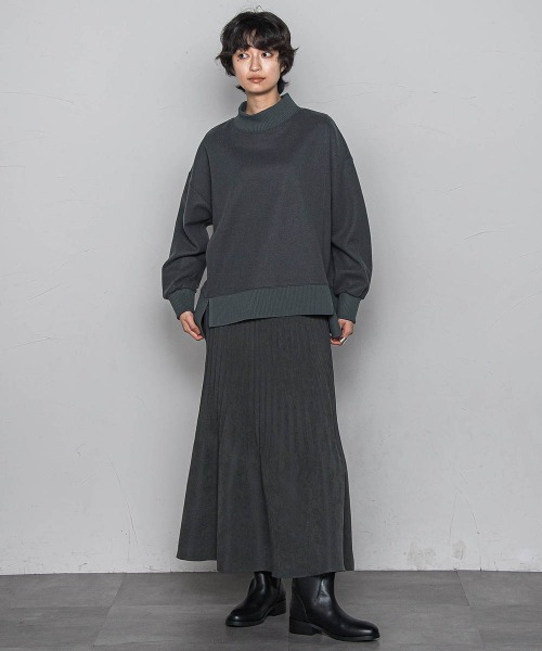 MAYSON GREY(メイソングレイ)の「【楽・美・軽】ハイネックプルオーバー≪手洗い可能≫(Tシャツ/カットソー・レディース・チャコールグレー/オフホワイト/ブラック・M)」の13枚目の写真