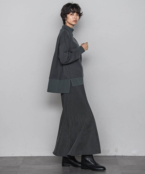 MAYSON GREY(メイソングレイ)の「【楽・美・軽】ハイネックプルオーバー≪手洗い可能≫(Tシャツ/カットソー・レディース・チャコールグレー/オフホワイト/ブラック・M)」の15枚目の写真