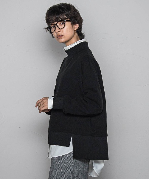 MAYSON GREY(メイソングレイ)の「【楽・美・軽】ハイネックプルオーバー≪手洗い可能≫(Tシャツ/カットソー・レディース・チャコールグレー/オフホワイト/ブラック・M)」の22枚目の写真