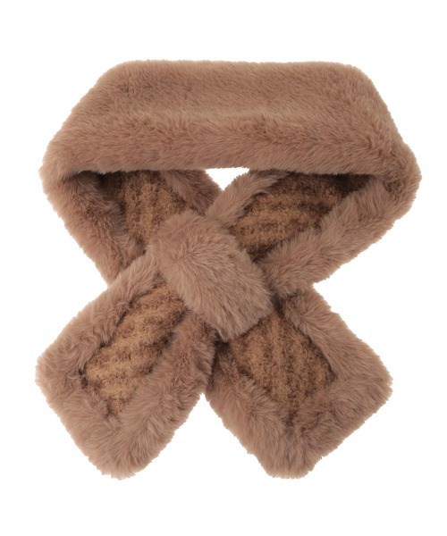 AMERICAN HOLIC（アメリカンホリック）の「リバーシブルフェイクファーティペット（マフラー・レディース・グレー/ベージュ・FREE）」の10枚目の写真