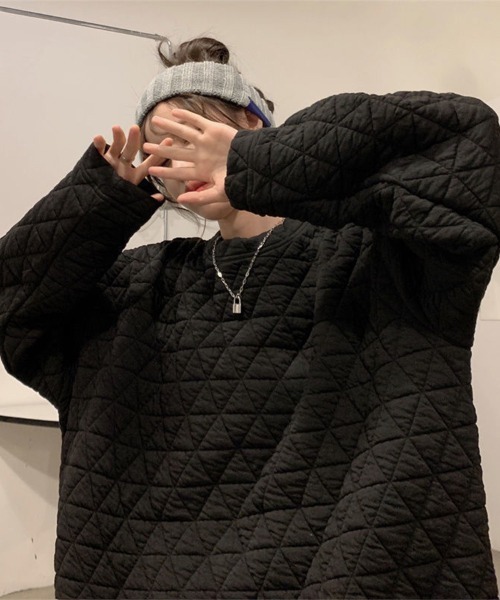 Flugge(フラッジー)の「キルティングタッチ長袖トップス(その他トップス・レディース・ホワイト/ブラック・MEDIUM/LARGE)」の1枚目の写真