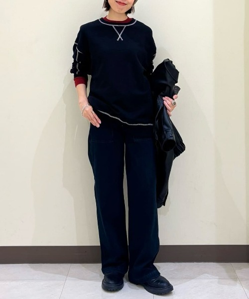 EDWIN（エドウィン）の「EDWIN(エドウィン)【レディース】「BODY FIRE」イージーワイドパンツ（デニムパンツ・レディース・ノンウォッシュ・XS/S/M/L/XL）」の3枚目の写真