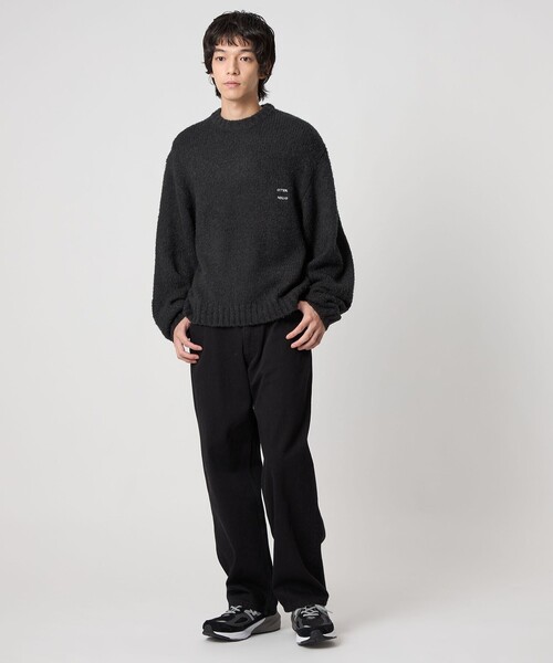 CITEN（シテン）の「＜CITEN＞ブークレールーズニットプルオーバー（ニット/セーター・メンズ・グレー系/ナチュラル/ブラック・M/L）」の8枚目の写真