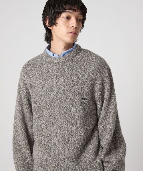 CITEN（シテン）の「＜CITEN＞ブークレールーズニットプルオーバー（ニット/セーター・メンズ・グレー系/ナチュラル/ブラック・M/L）」の9枚目の写真