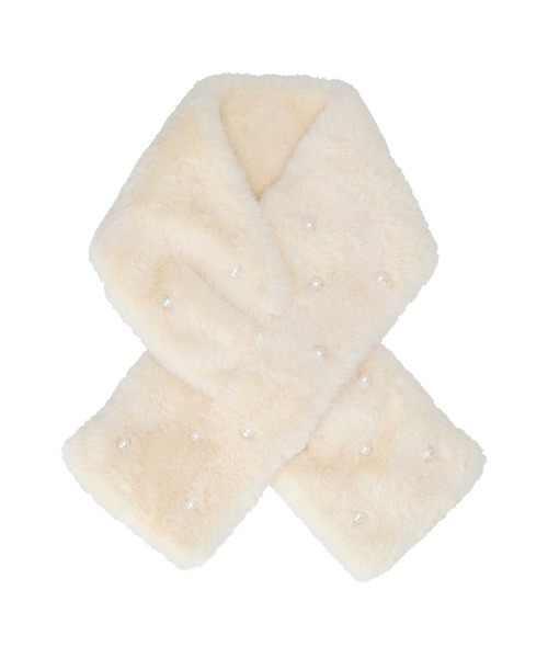 JILL STUART(ジルスチュアート)の「フェイクファー 差込マフラー(マフラー・レディース・ライトグレー/ベージュ/アイボリー/ブラック・FREE)」の2枚目の写真