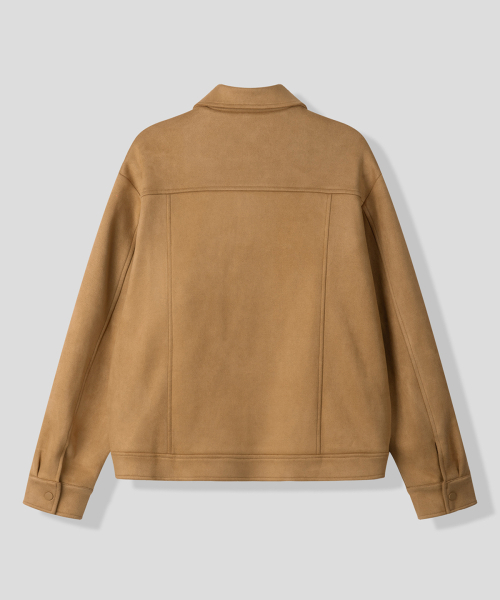 BLACK MOMENT（ブラックモーメント）の「クラシックビーガンスエードジャケット[キャメル]（ブルゾン・メンズ・キャメル・MEDIUM/LARGE）」の3枚目の写真
