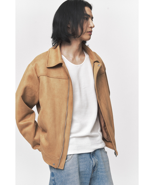 BLACK MOMENT（ブラックモーメント）の「クラシックビーガンスエードジャケット[キャメル]（ブルゾン・メンズ・キャメル・MEDIUM/LARGE）」の2枚目の写真