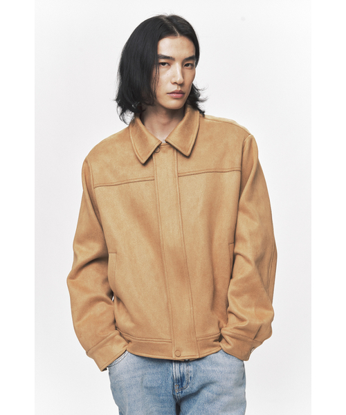 BLACK MOMENT（ブラックモーメント）の「クラシックビーガンスエードジャケット[キャメル]（ブルゾン・メンズ・キャメル・MEDIUM/LARGE）」の5枚目の写真