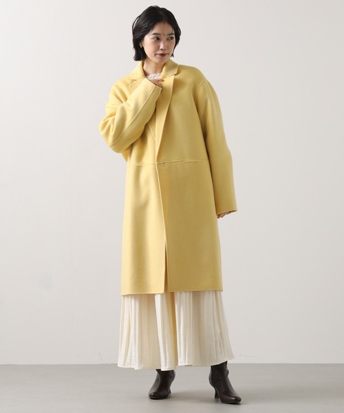 Gready Brilliant（グレディブリリアン）の「Ｗフェイスロングテーラーコート（その他アウター・レディース・アイボリー/サックスブルー/イエロー・38）」の13枚目の写真