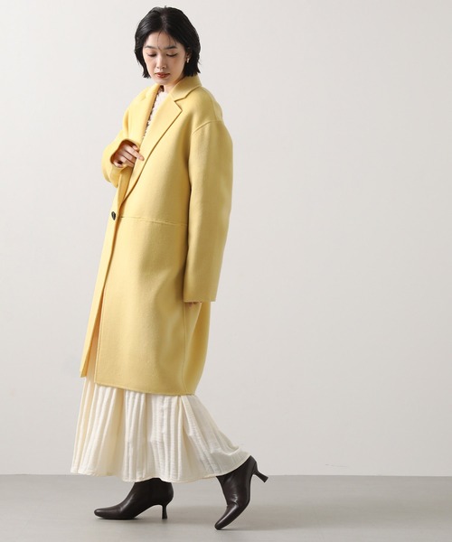 Gready Brilliant（グレディブリリアン）の「Ｗフェイスロングテーラーコート（その他アウター・レディース・アイボリー/サックスブルー/イエロー・38）」の14枚目の写真