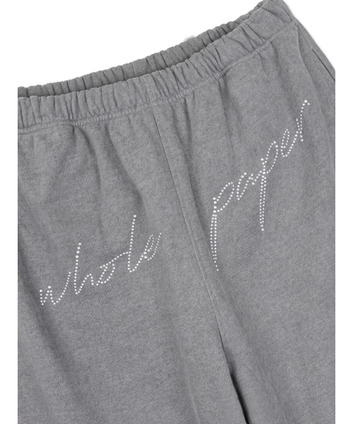 WHOLE PAPER(ホールペーパー)の「キュービック裏起毛スウェットパンツ(グレー)(スウェットパンツ・レディース・グレー・ONE)」の5枚目の写真