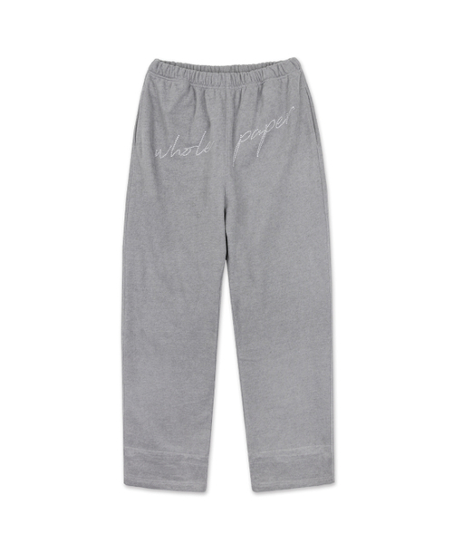 WHOLE PAPER(ホールペーパー)の「キュービック裏起毛スウェットパンツ(グレー)(スウェットパンツ・レディース・グレー・ONE)」の6枚目の写真