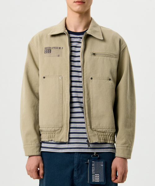 GARDEN EXPRESS(ガーデンエクスプレス)の「Pigment Work Jacket (beige)(デニムジャケット・メンズ・その他・LARGE/X-LARGE)」の2枚目の写真