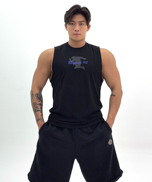 BARBELLWORKS（バーベルワークス）の「シェドウベアスリーブレス（Tシャツ/カットソー・メンズ・ホワイト/ブラック・LARGE/X-LARGE）」の4枚目の写真