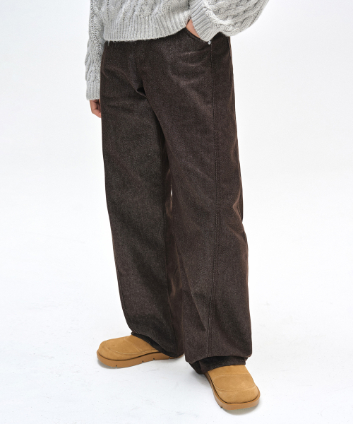 DECET(デケト)の「Curved Wide Jeans DCPT033CPBrown(デニムパンツ・レディース・その他・26/28/30/32/34)」の15枚目の写真