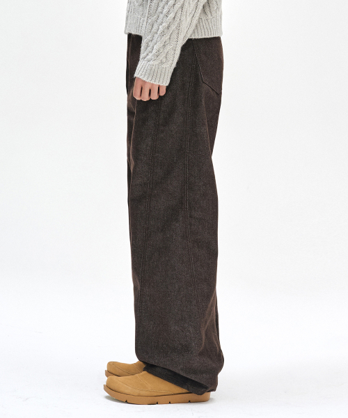 DECET(デケト)の「Curved Wide Jeans DCPT033CPBrown(デニムパンツ・レディース・その他・26/28/30/32/34)」の9枚目の写真