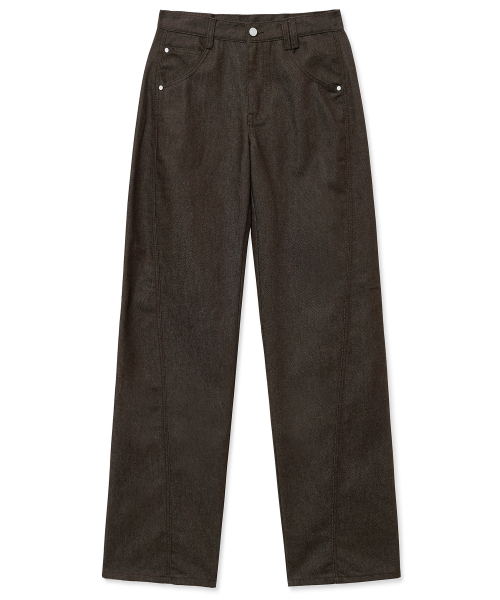 DECET(デケト)の「Curved Wide Jeans DCPT033CPBrown(デニムパンツ・レディース・その他・26/28/30/32/34)」の11枚目の写真