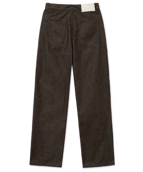 DECET(デケト)の「Curved Wide Jeans DCPT033CPBrown(デニムパンツ・レディース・その他・26/28/30/32/34)」の12枚目の写真
