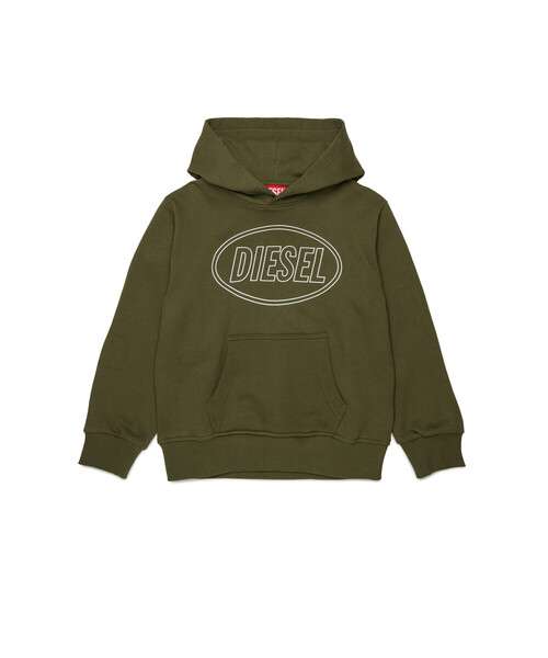 DIESEL(ディーゼル)の「キッズ プルオーバーパーカー SCIRCLEHOOD OVER(パーカー・キッズ・ブラック/カーキ・10Y/4Y/16Y/6Y/12Y/8Y/14Y)」の2枚目の写真