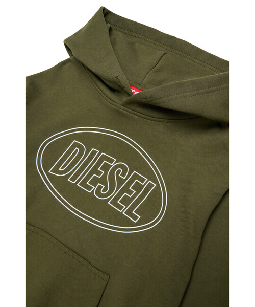 DIESEL(ディーゼル)の「キッズ プルオーバーパーカー SCIRCLEHOOD OVER(パーカー・キッズ・ブラック/カーキ・10Y/4Y/16Y/6Y/12Y/8Y/14Y)」の8枚目の写真