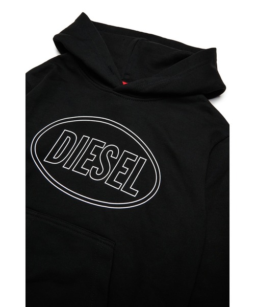 DIESEL(ディーゼル)の「キッズ プルオーバーパーカー SCIRCLEHOOD OVER(パーカー・キッズ・ブラック/カーキ・10Y/4Y/16Y/6Y/12Y/8Y/14Y)」の4枚目の写真