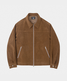 LETTERCOMO（レテルコモ）の「ウェスタンチェストスエードブルゾンジャケットダークキャメル（MA-1）」