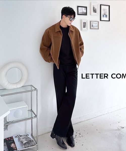LETTERCOMO(レテルコモ)の「ウェスタンチェストスエードブルゾンジャケットダークキャメル(ブルゾン・レディース・その他・MEDIUM/LARGE/X-LARGE)」の4枚目の写真