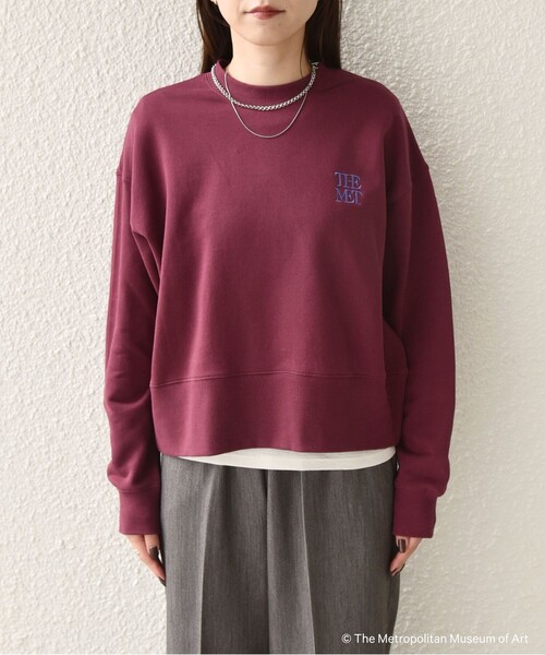 SHIPS Colors(シップス カラーズ)の「SHIPS Colors:The Met コラボ エンブロイダリー ボクシー スウェット 2(スウェット・レディース・ワイン/グレー/ダークグレー・ONE SIZE)」の14枚目の写真