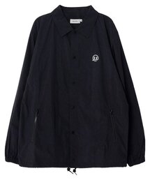 MAYOL（マイヨール）の「レタリングプリントコーチジャケット_ブラック（ナイロンジャケット）」