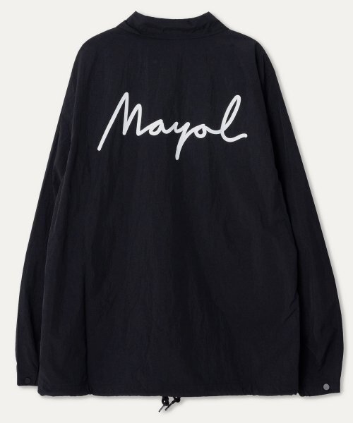 MAYOL（マイヨール）の「レタリングプリントコーチジャケット_ブラック（ナイロンジャケット・メンズ・その他・X-LARGE/LARGE）」の3枚目の写真