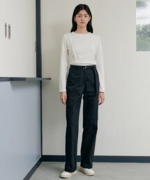 BELT LINE PANTS_BLACK