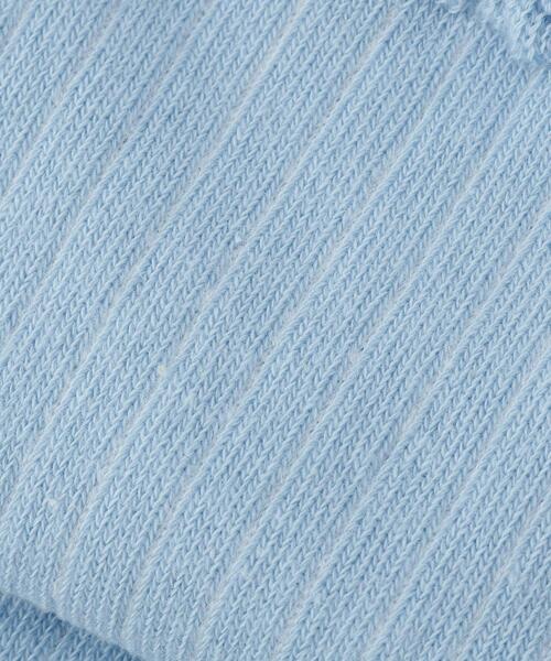 SHOO・LA・RUE（シューラルー）の「二重履き口バックリボンクルー丈ソックス（ソックス/靴下・キッズ・アイボリー/サックスブルー/ブラック・75/79）」の6枚目の写真