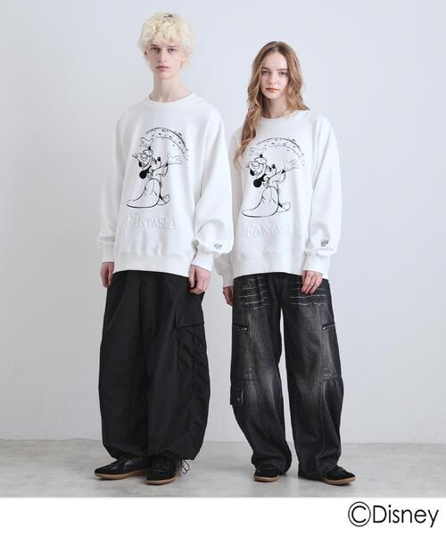 Disney(ディズニー)の「ディズニーカプセルコレクション『ファンタジア』クルーネック(Tシャツ/カットソー・メンズ・ブラック/ホワイト/グレー系・02/03/01)」の5枚目の写真