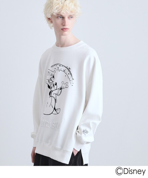 Disney(ディズニー)の「ディズニーカプセルコレクション『ファンタジア』クルーネック(Tシャツ/カットソー・メンズ・ブラック/ホワイト/グレー系・02/03/01)」の7枚目の写真