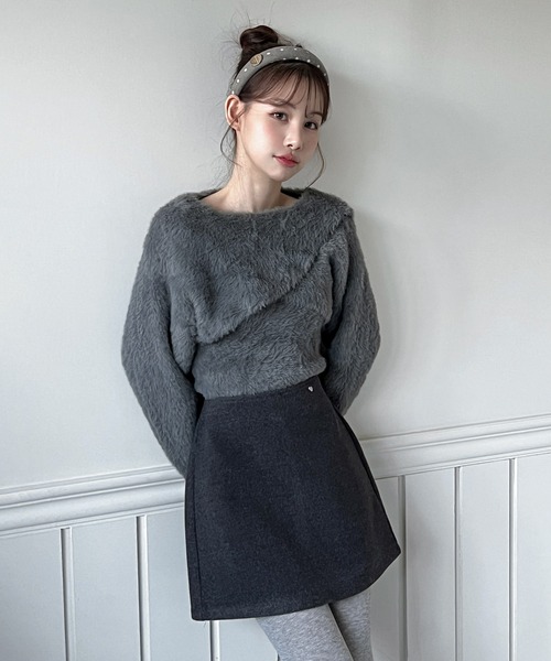 by muni:r(バイ ムニール)の「シルバーチャームミニスカート(スカート・レディース・グレー/アイボリー・SMALL/MEDIUM)」の17枚目の写真