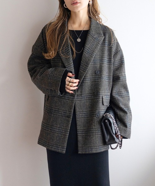 【超美品】バルバ＆パンツセット　グレンチェック　ウールシルクジャケット46 超美品】バルバグレンチェックウールシルクジャケット46