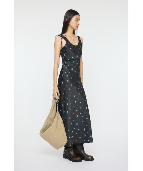 MOUSSY（マウジー）の「【26年SS新作】FLORAL FLARE ドレス（ワンピース・レディース・ブラック/オフホワイト・FREE）」の5枚目の写真