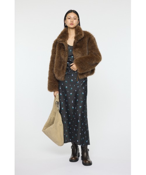 MOUSSY（マウジー）の「【26年SS新作】FLORAL FLARE ドレス（ワンピース・レディース・ブラック/オフホワイト・FREE）」の13枚目の写真